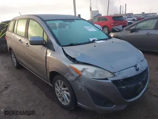 2012 Mazda Mazda5 Sport with VIN JM1CW2BL3C0136237, listed as a IAAI auction lot 41187912 with 213,325 mi miles. Bid and sale history available at carsss.com. Image 1.