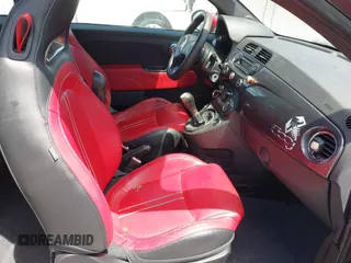 2015 FIAT 500 Abarth with VIN 3C3CFFFH2FT507879, listed as a IAAI auction lot 42135649 with 163,663 mi miles. Bid and sale history available at carsss.com. Image 5.