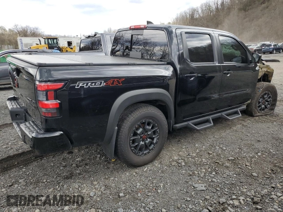 2024 Nissan Frontier Pro-4X with VIN 1N6ED1EKXRN600239, listed as a Copart auction lot 53429825 with 16,383 mi miles and Salvage title. Bid and sale history available at DreamBid. Image 3.