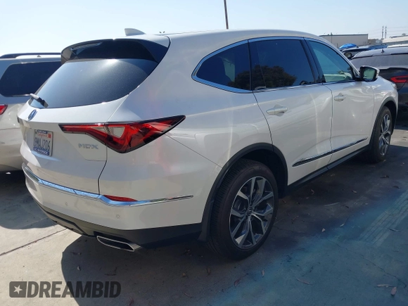2024 Acura MDX Technology с VIN 5J8YD9H4XRL002676, выставлен на аукционе IAAI как лот 42283430 с пробегом 10 964 миль миль и . История ставок и продаж доступна на DreamBid. Изображение 4.