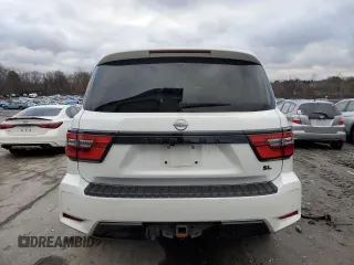 2022 Nissan Armada SL with VIN JN8AY2BB6N9810750, listed as a Copart auction lot 85612934 with 57,297 mi miles and Salvage Title. Bid and sale history available at carsss.com. Image 6.