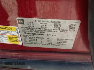 2015 Buick Enclave Leather with VIN 5GAKVBKD3FJ303977, listed as a IAAI auction lot 41880846 with 226,713 mi miles and . Bid and sale history available at carsss.com. Image 9.