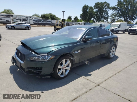 2017 Jaguar XE 25t Prestige z VIN SAJAE4BG5HA966505, wystawiony jako Copart lot #59058285 z przebiegiem 100 109 mil mil oraz Szkoda całkowita • Salvage title. Historia ofert i sprzedaży dostępna na DreamBid. Obrazek 1.