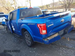 2015 Ford F-150 XL with VIN 1FTEW1CF4FFB55487, listed as a IAAI auction lot 41867754 with 213,454 mi miles. Bid and sale history available at carsss.com. Image 3.