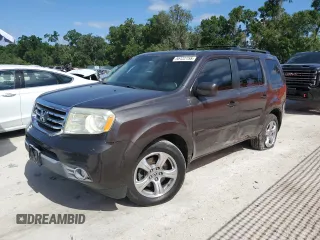 2012 Honda Pilot EX-L with VIN 5FNYF3H53CB025497, listed as a Copart auction lot 55122755 with 220,003 mi miles and Salvage Title. Bid and sale history available at DreamBid. Image 1.