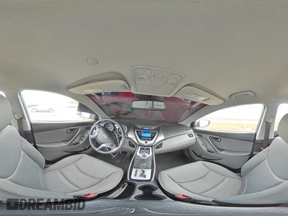 2012 Hyundai Elantra Limited with VIN KMHDH4AE7CU260576, listed as a Copart auction lot 57250045 with 148,418 mi miles and Salvage title. Bid and sale history available at DreamBid. Image 14.