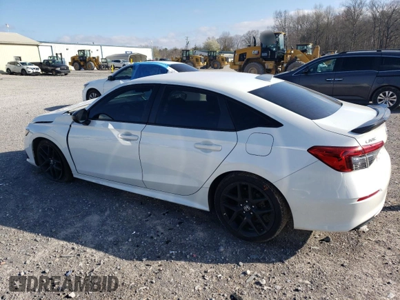 2022 Honda Civic Sedan Sport with VIN 2HGFE2F5XNH563524, listed as a Copart auction lot 49043795 with 41,576 mi miles and Salvage Title. Bid and sale history available at carsss.com. Image 2.