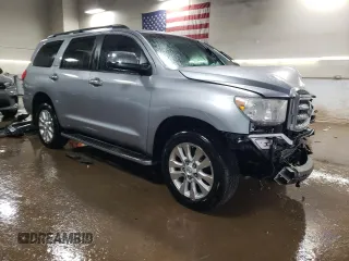 2011 Toyota Sequoia Platinum with VIN 5TDDW5G14BS044210, listed as a Copart auction lot 49849385 with 191,522 mi miles and Salvage Title. Bid and sale history available at carsss.com. Image 4.