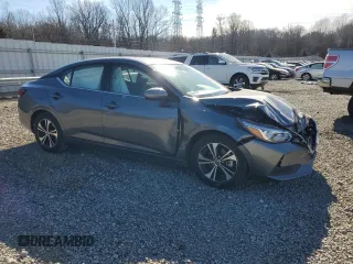 2023 Nissan Sentra SV with VIN 3N1AB8CV5PY221164, listed as a Copart auction lot 89116835 with 6,869 mi miles and Salvage Title. Bid and sale history available at carsss.com. Image 4.