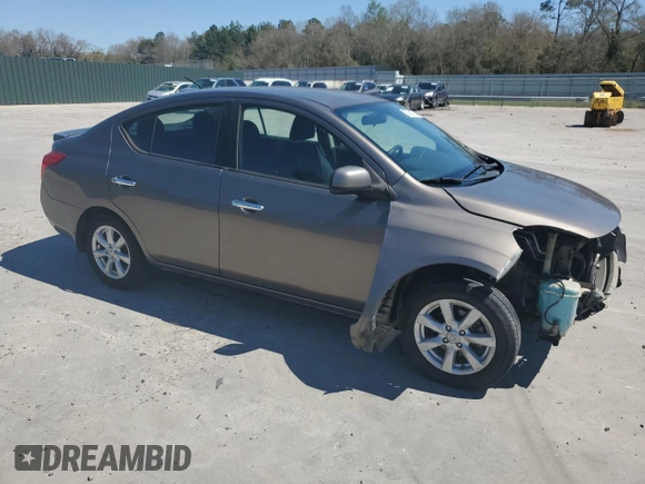 2014 Nissan Versa SV with VIN 3N1CN7AP5EL870097, listed as a Copart auction lot 50593715 with 161,632 mi miles and Salvage Title. Bid and sale history available at carsss.com. Image 4.