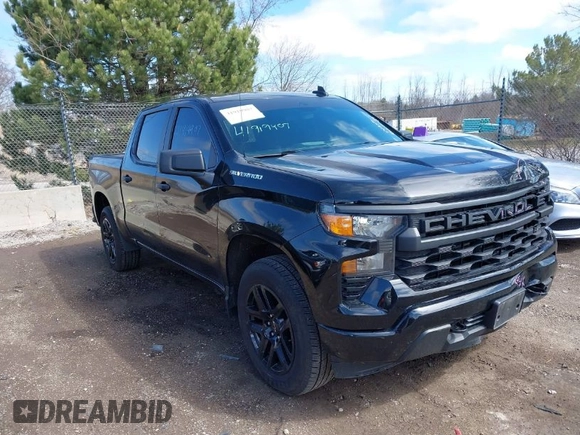 2022 Chevrolet Silverado 1500 Custom with VIN 1GCPDBEK1NZ621341, listed as a IAAI auction lot 41919907 with 60,066 mi miles. Bid and sale history available at carsss.com. Image 1.