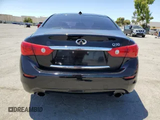 2015 Infiniti Q50 with VIN JN1BV7APXFM341182, listed as a Copart auction lot 63513845 with 146,925 mi miles and Salvage title. Bid and sale history available at DreamBid. Image 6.