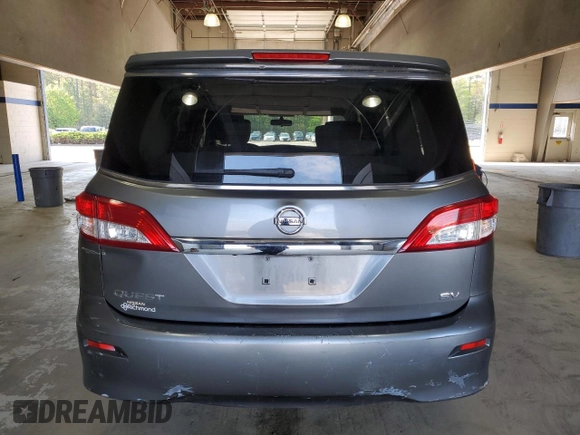 2015 Nissan Quest SV z VIN JN8AE2KP6F9127047, wystawiony jako Copart lot #53235585 z przebiegiem 186 129 mil mil oraz Czysty tytuł • Clean title. Historia ofert i sprzedaży dostępna na DreamBid. Obrazek 6.