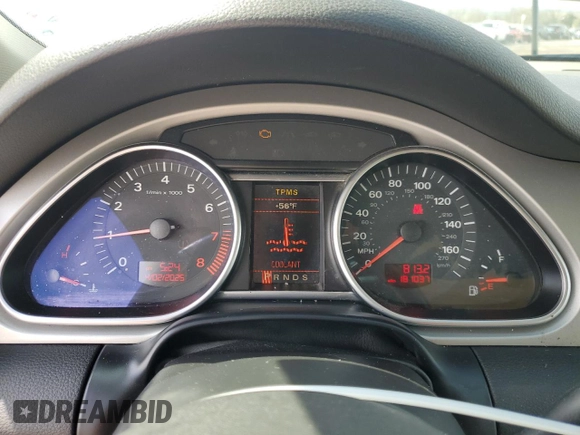 2008 Audi Q7 Premium with VIN WA1BY74L28D027861, listed as a Copart auction lot 51794535 with 181,037 mi miles and Salvage title. Bid and sale history available at DreamBid. Image 9.