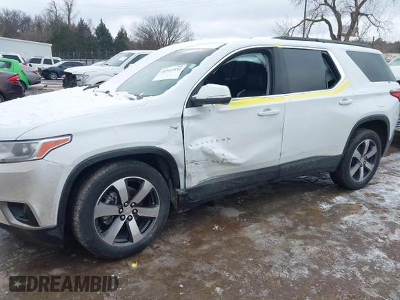 2021 Chevrolet Traverse LT with VIN 1GNERHKWXMJ218191, listed as a IAAI auction lot 41512332 with 87,206 mi miles and . Bid and sale history available at DreamBid. Image 6.