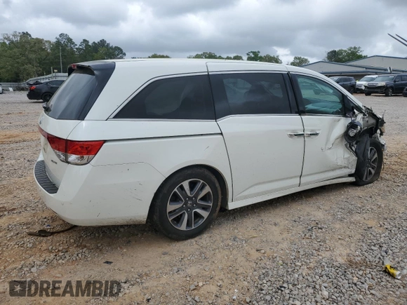 2016 Honda Odyssey Touring Elite with VIN 5FNRL5H91GB075591, listed as a Copart auction lot 51652045 with 126,965 mi miles and Salvage Title. Bid and sale history available at carsss.com. Image 3.
