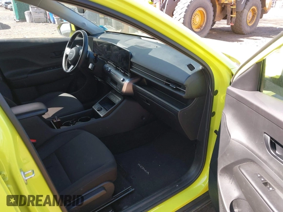 2024 Hyundai Kona SEL with VIN KM8HCCAB5RU042113, listed as a IAAI auction lot 42156805 with 25,671 mi miles and . Bid and sale history available at carsss.com. Image 5.
