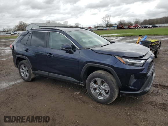 2024 Toyota RAV4 XLE with VIN 2T3P1RFV2RW476939, listed as a Copart auction lot 51806595 with 5,262 mi miles and Salvage Title. Bid and sale history available at DreamBid. Image 4.