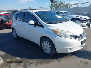 2014 Nissan Note S Plus with VIN 3N1CE2CP1EL380126, listed as a IAAI auction lot 41653756 with 112,237 mi miles and . Bid and sale history available at DreamBid. Image 1.