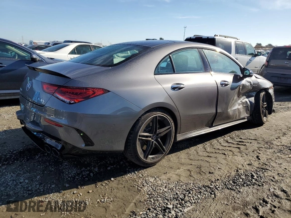 2021 Mercedes-Benz CLA 45 AMG with VIN W1K5J5DB8MN218696, listed as a Copart auction lot 81633993 with 10,299 mi miles and . Bid and sale history available at DreamBid. Image 3.