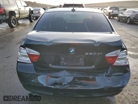 2006 BMW 3 Series 330xi with VIN WBAVD33536KV61953, listed as a Copart auction lot 84622424 with 153,593 mi miles and Salvage Title. Bid and sale history available at carsss.com. Image 6.