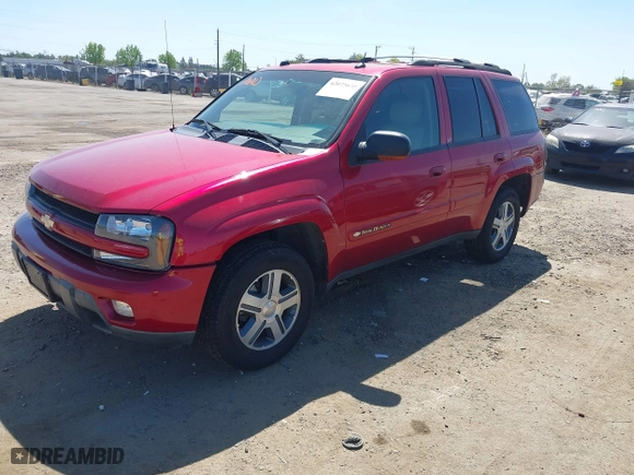 2004 Chevrolet TrailBlazer LT with VIN 1GNDS13S842376090, listed as a IAAI auction lot 42075638 with 112,519 mi miles. Bid and sale history available at carsss.com. Image 2.