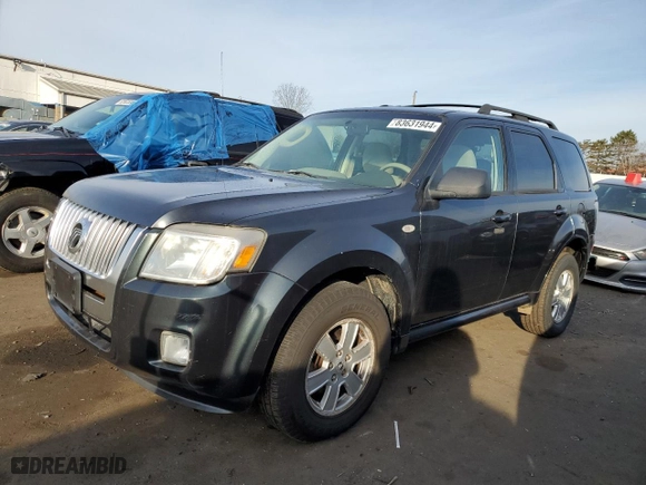 2009 Mercury Mariner with VIN 4M2CU91GX9KJ17811, listed as a Copart auction lot 83631944 with 135,837 mi miles and Salvage Title. Bid and sale history available at carsss.com. Image 1.