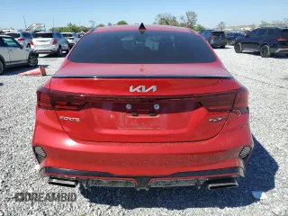2023 Kia Forte GT with VIN 3KPF44AC5PE675990, listed as a Copart auction lot 48951755 with 24,299 mi miles and Non Repairable. Bid and sale history available at carsss.com. Image 6.