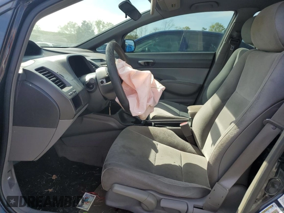 2008 Honda Civic LX with VIN 2HGFA16598H346895, listed as a Copart auction lot 51502705 with 261,390 mi miles and Salvage Title. Bid and sale history available at DreamBid. Image 7.