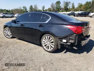2014 Acura RLX Tech Pkg with VIN JH4KC1F52EC003785, listed as a Copart auction lot 70974324 with 135,080 mi miles and Salvage Title. Bid and sale history available at carsss.com. Image 2.