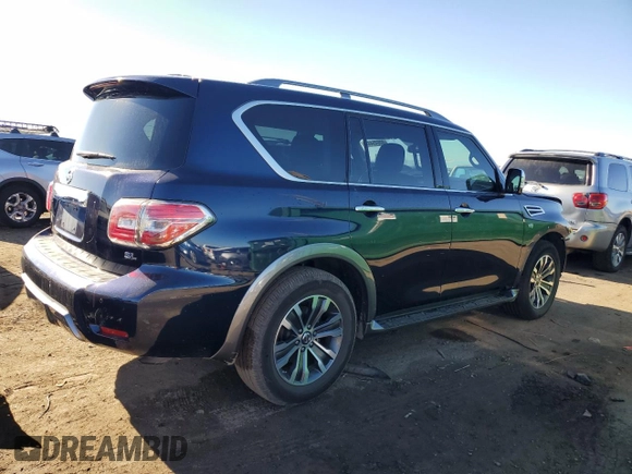 2019 Nissan Armada SV with VIN JN8AY2NCXK9581912, listed as a Copart auction lot 80645444 with 69,898 mi miles and Salvage Title. Bid and sale history available at carsss.com. Image 3.