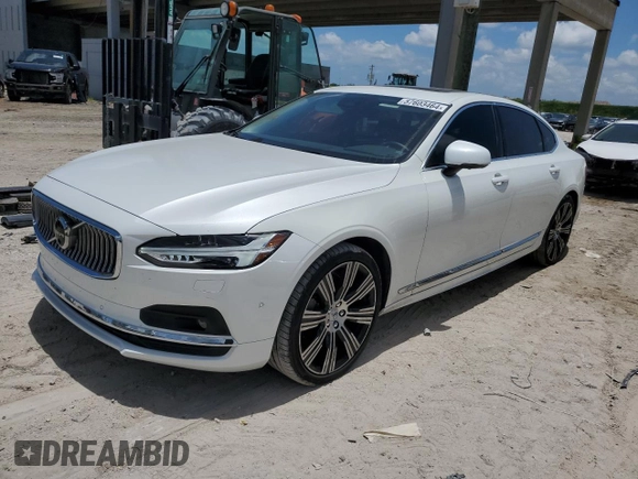 2023 Volvo S90 Plus with VIN LVY062MNXPP323093, listed as a Copart auction lot 57603464 with 15,093 mi miles and Salvage Title. Bid and sale history available at carsss.com. Image 1.