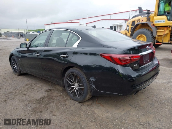 2018 Infiniti Q50 3.0t LUXE with VIN JN1EV7AR3JM438408, listed as a IAAI auction lot 42196488 with 134,519 mi miles. Bid and sale history available at carsss.com. Image 3.