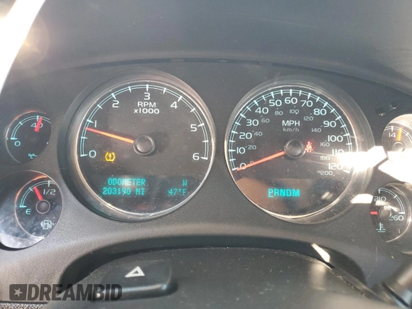 2010 Chevrolet Suburban LTZ with VIN 1GNUKKE37AR165641, listed as a Copart auction lot 88939935 with 203,190 mi miles and Salvage title. Bid and sale history available at DreamBid. Image 9.