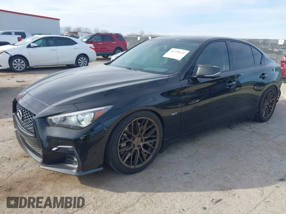 2019 Infiniti Q50 Luxe z VIN JN1EV7AP8KM519419, wystawiony jako IAAI lot #41278134 z przebiegiem 91 902 mil mil oraz . Historia ofert i sprzedaży dostępna na DreamBid. Obrazek 17.