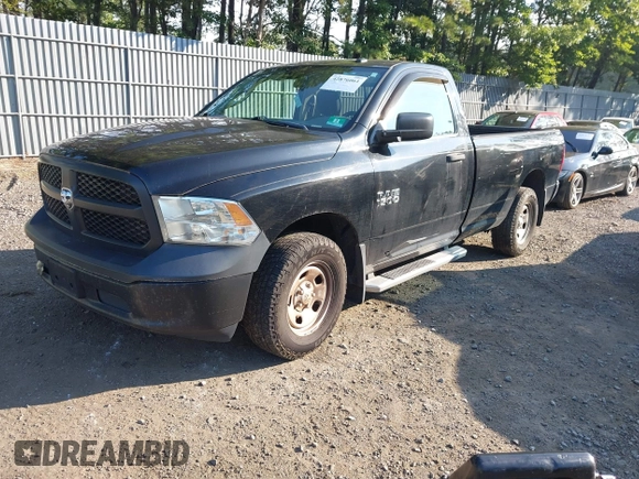 2014 Ram 1500 Tradesman z VIN 3C6JR7DG4EG324833, wystawiony jako IAAI lot #42876061 z przebiegiem 125 285 mil mil oraz . Historia ofert i sprzedaży dostępna na DreamBid. Obrazek 2.