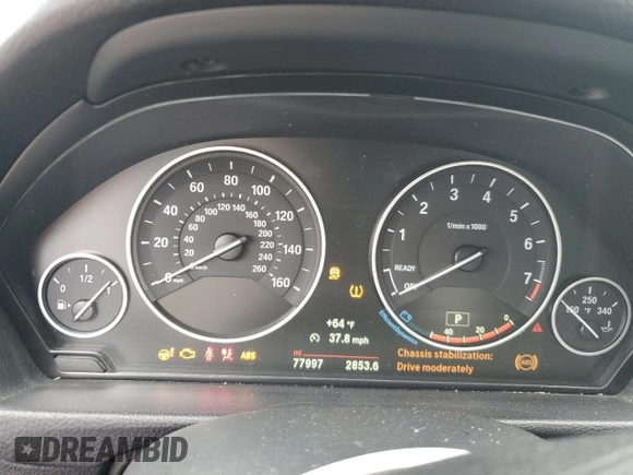 2017 BMW 3 Series 320i xDrive with VIN WBA8E5G55HNU42092, listed as a Copart auction lot 59711095 with 77,997 mi miles and Salvage title. Bid and sale history available at DreamBid. Image 9.