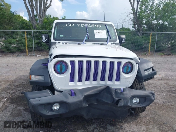 2018 Jeep Wrangler Sport with VIN 1C4GJXAGXJW151460, listed as a IAAI auction lot 42465411 with Not provided miles and . Bid and sale history available at DreamBid. Image 12.