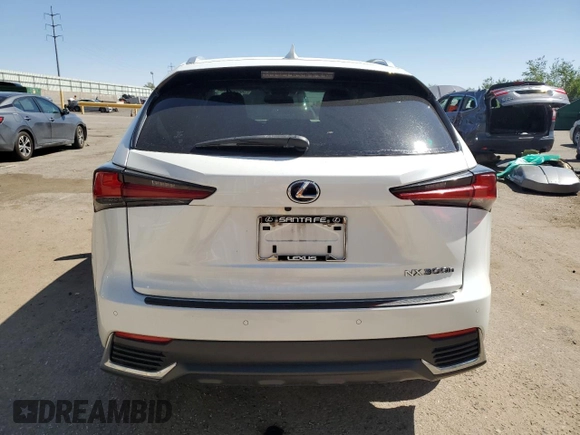 2020 Lexus NX 300h with VIN JTJGJRDZ9L5003508, listed as a Copart auction lot 56998115 with 49,174 mi miles and Salvage title. Bid and sale history available at DreamBid. Image 6.