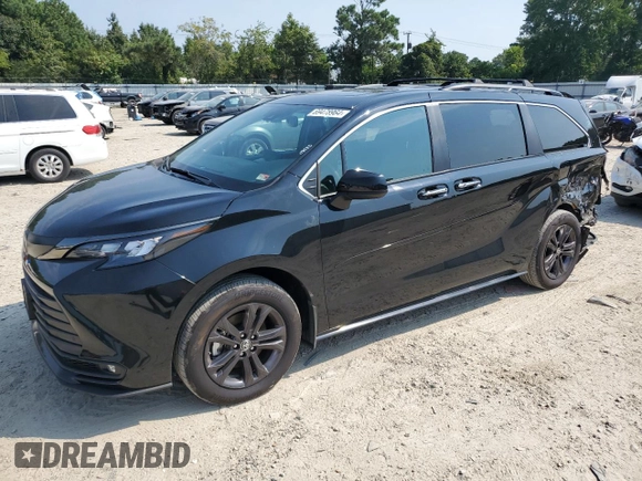 2024 Toyota Sienna LE with VIN 5TDCSKFC6RS111621, listed as a Copart auction lot 74657494 with 19,733 mi miles and Salvage Title. Bid and sale history available at carsss.com. Image 1.