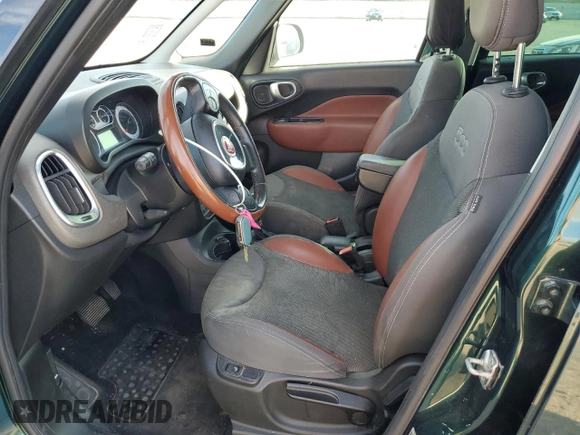 2014 FIAT 500L Trekking with VIN ZFBCFADH7EZ029440, listed as a Copart auction lot 73229504 with 55,402 mi miles and Salvage Title. Bid and sale history available at carsss.com. Image 7.