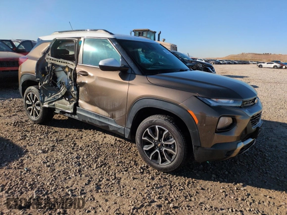 2021 Chevrolet TrailBlazer ACTIV with VIN KL79MSSLXMB030421, listed as a Copart auction lot 46500855 with 100,898 mi miles and Salvage Title. Bid and sale history available at DreamBid. Image 4.