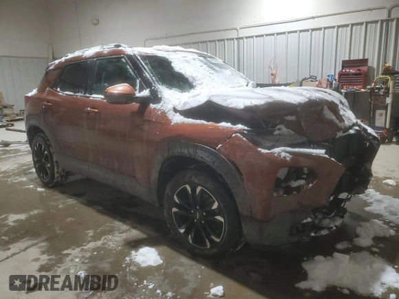 2021 Chevrolet TrailBlazer LT with VIN KL79MRSL3MB001755, listed as a Copart auction lot 46028375 with Not Provided miles and Salvage Title. Bid and sale history available at DreamBid. Image 4.
