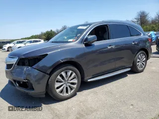 2014 Acura MDX Tech Pkg with VIN 5FRYD4H45EB049949, listed as a Copart auction lot 60289934 with 135,001 mi miles and Salvage Title. Bid and sale history available at carsss.com. Image 1.