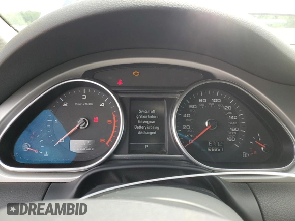 2015 Audi Q7 Premium Plus with VIN WA1LMAFEXFD017734, listed as a Copart auction lot 56646235 with 126,857 mi miles and Salvage title. Bid and sale history available at DreamBid. Image 9.