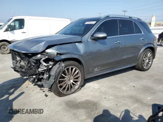 2020 Mercedes-Benz GLE 450 with VIN 4JGFB5KB1LA016508, listed as a Copart auction lot 60256425 with 97,825 mi miles and Salvage title. Bid and sale history available at DreamBid. Image 1.