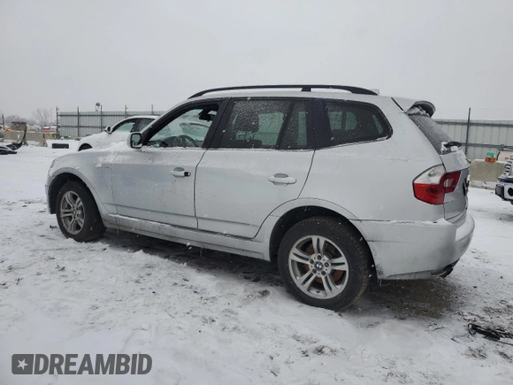 2005 BMW X3 3.0i with VIN WBXPA93445WD07826, listed as a Copart auction lot 88042075 with 0 mi miles and Salvage Title. Bid and sale history available at carsss.com. Image 2.