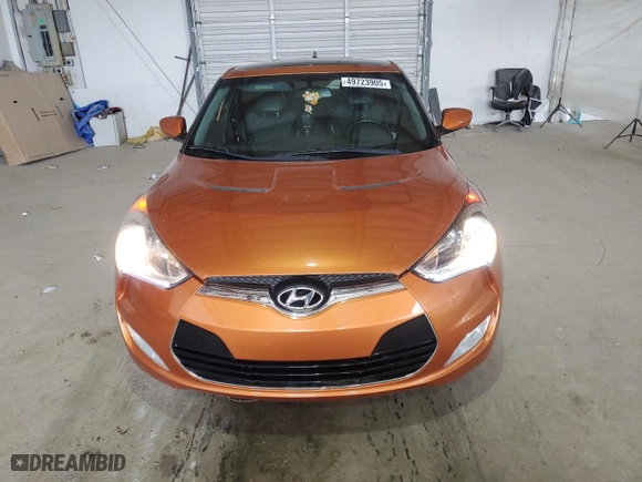 2013 Hyundai Veloster RE:MIX with VIN KMHTC6AD0DU109884, listed as a Copart auction lot 49723905 with 109,230 mi miles and Salvage Title. Bid and sale history available at carsss.com. Image 5.
