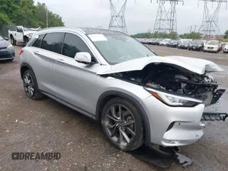 2021 Infiniti QX50 Autograph with VIN 3PCAJ5DB2MF124059, listed as a IAAI auction lot 42607674 with 30,148 mi miles and . Bid and sale history available at DreamBid. Image 1.