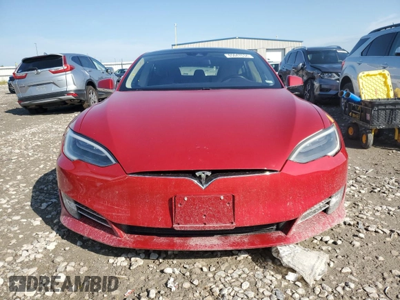 2016 Tesla Model S 70 with VIN 5YJSA1E1XGF153509, listed as a Copart auction lot 65047634 with 51,235 mi miles and Salvage Title. Bid and sale history available at carsss.com. Image 5.